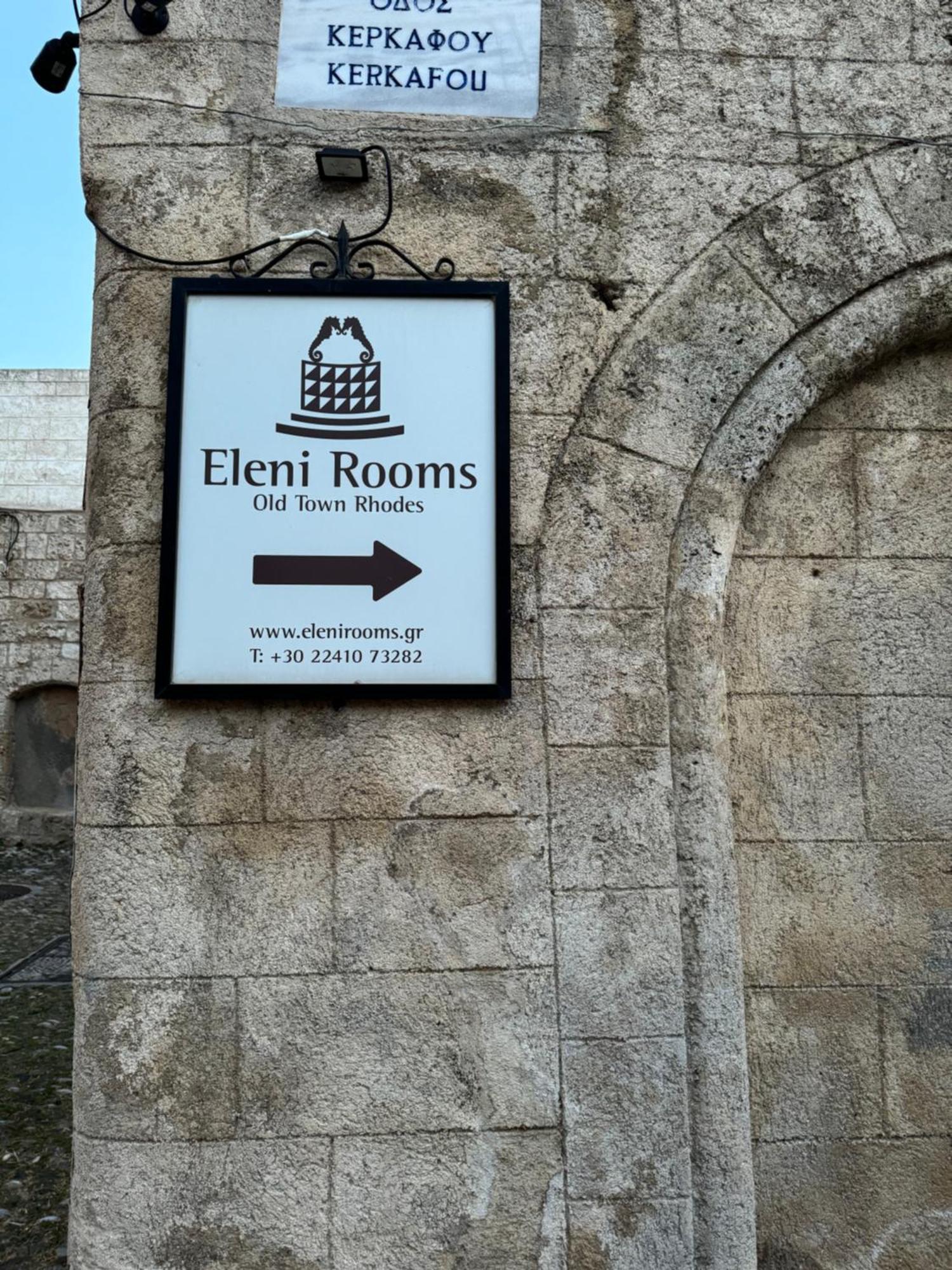 Eleni Rooms Rhodes City Exterior foto